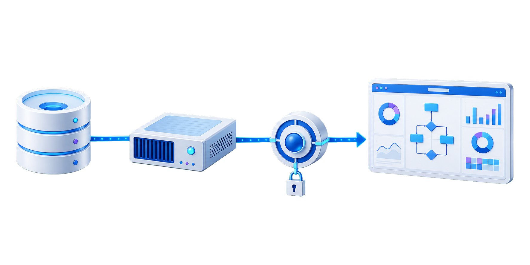 A controlled outbound path extends Tally through Prism Node to Prism operational workflows.